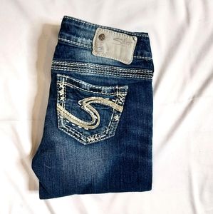 SILVER "Tuesday " low rise Capri size 24